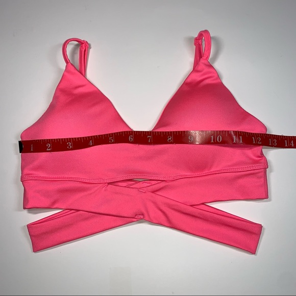 Sommer Ray XS neon pink crossover sports bra - Picture 6 of 12
